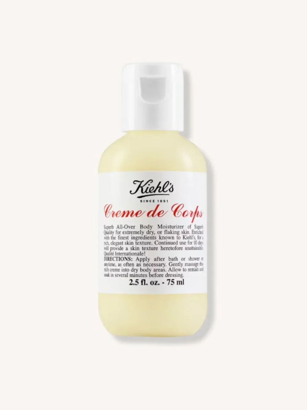 Kiehl's Crème de Corps Lotion 1 fl oz 30 ml Travel Size NEW